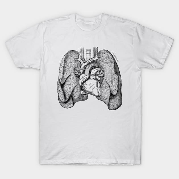 Human Lungs T-Shirt by be yourself. design